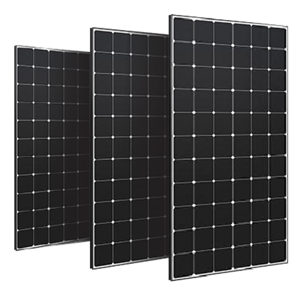 Three Maxeon A-series solar panels